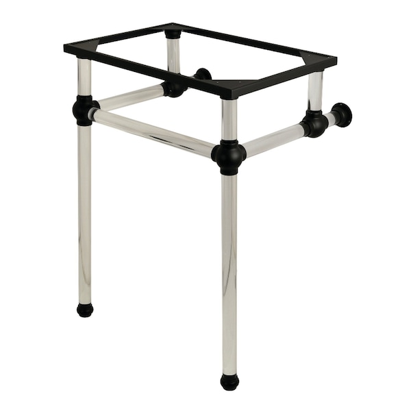 Templeton 24" x 20-3/8" x 33-3/16" Acrylic Console Sink Legs, Black